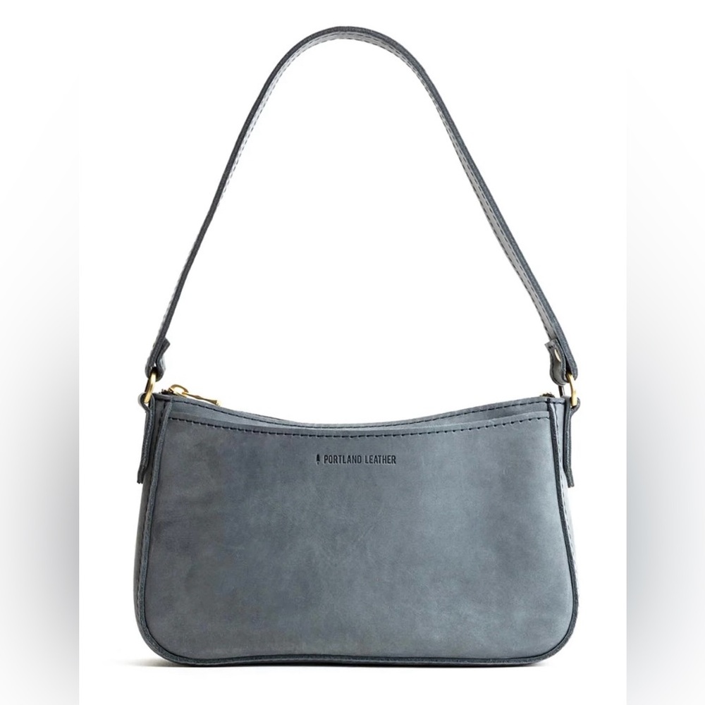 Portland Leather LUCY SHOULDER BAG in Storm NWOT